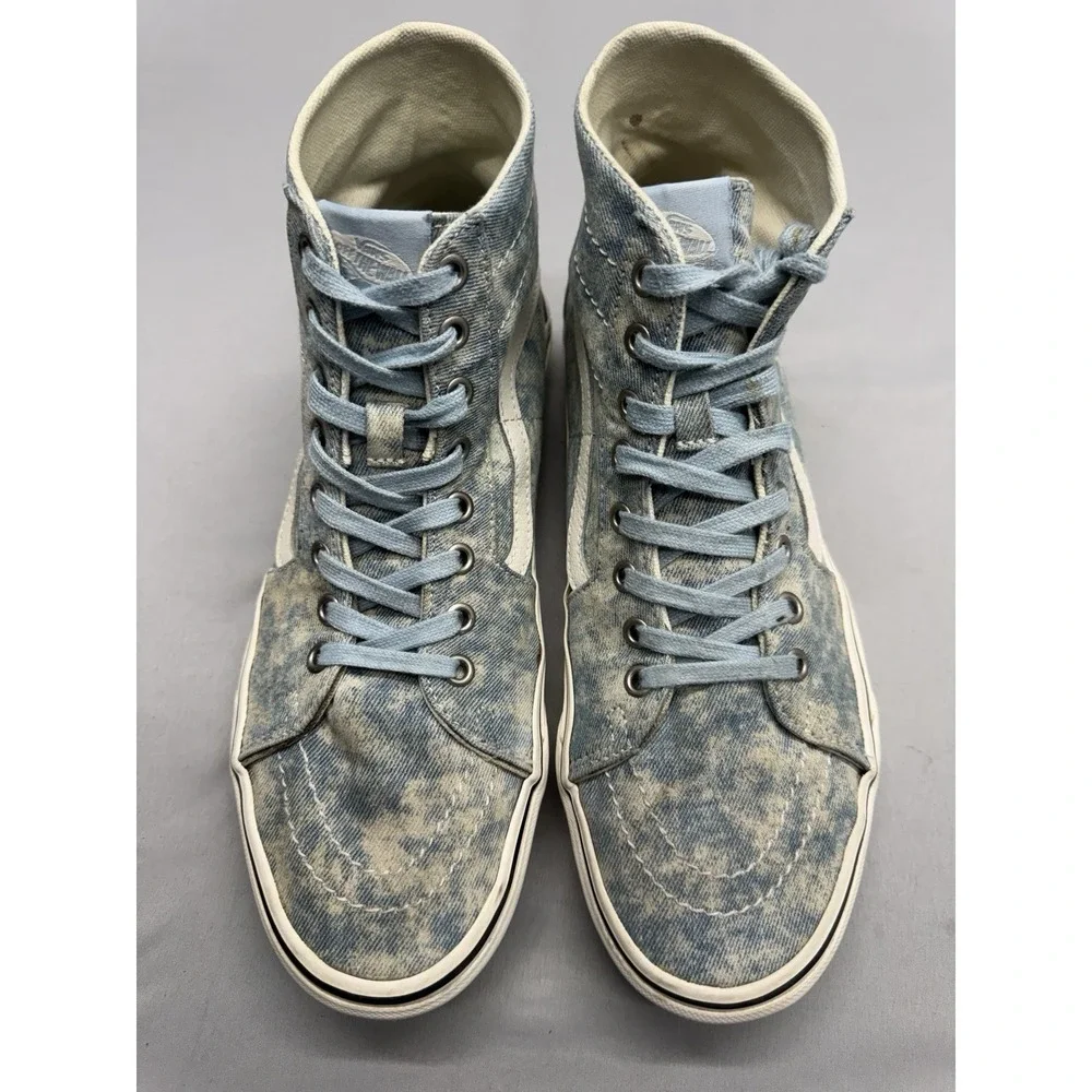 VANS Sk8-Hi Men's Tapered Sneakers Denim Destroy Size US 9.5
